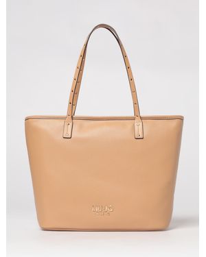 Liu Jo Grained Faux Leather Bag - Natural