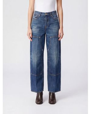 Haikure Legacy Norm High-Rise Wide-Leg Jeans - Blue