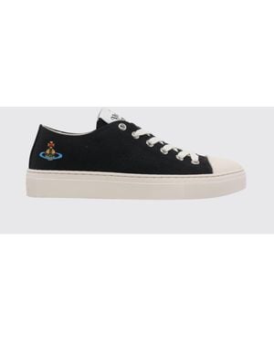 Vivienne Westwood Cotton Canvas Trainers - White