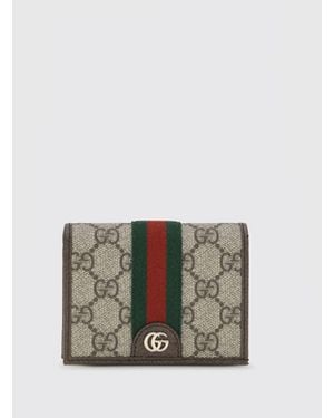 Gucci Ophidia Geldbörse Aus Gg Supreme Stoff - Braun