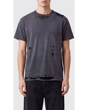 GALLERY DEPT. Dropped-Shoulder Cotton T-Shirt With Back Logo - Blue