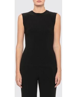 Norma Kamali Polyester-Top - Schwarz