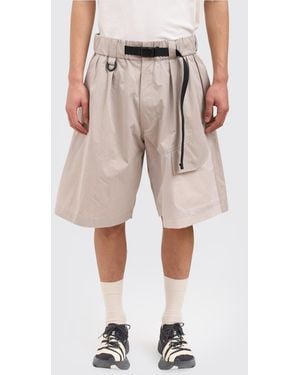 Y-3 Cotton Sport Shorts - Natural