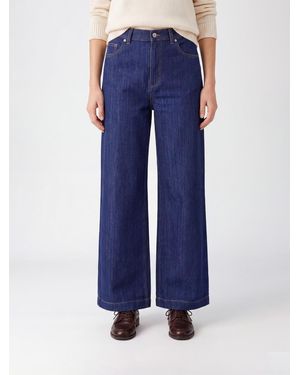 P.A.R.O.S.H. High-Waisted Wide-Leg Jeans P.A.R.O.S.H - Blue