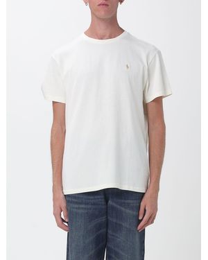 Polo Ralph Lauren Recycled Cotton Crewneck T-Shirt With Embroidered Pony Logo - White