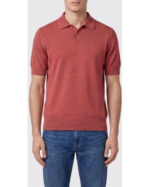 Brunello Cucinelli Knitted Polo Shirt - Red