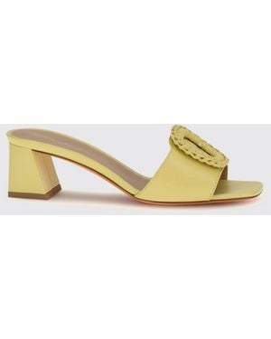 Santoni Calfskin Mule Sandal - Metallic