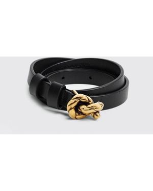 Bottega Veneta Cinturón Mujer - Negro