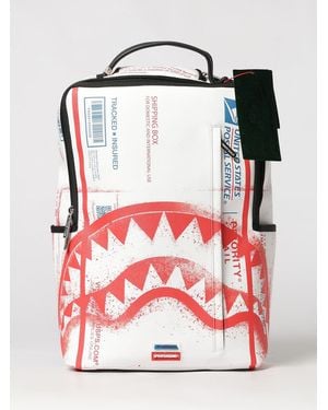 Sprayground Usps Shipping Box Printed Graphic Pvc Backpack With Padded Shoulder Straps - Red