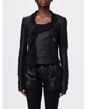 Rick Owens Naska Leather Jacket - Black