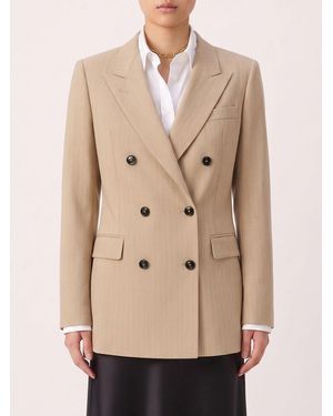 Tagliatore Chaqueta Blazer De Mezcla De Viscosa - Neutro