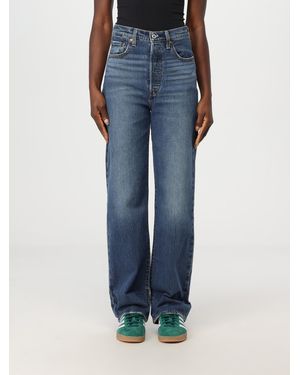 Levi's Ribcage Cotton Denim Jeans - Blue