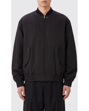 Valentino Garavani Padded Cotton-Blend Relaxed-Fit Bomber Jacket - Black