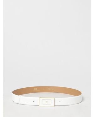 Elisabetta Franchi Leather Belt - White
