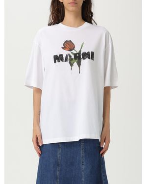 Marni Graphic Print Tee - White