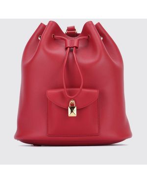 Loro Piana Lederrucksack - Rot