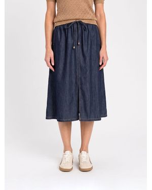 Twinset Lyocell Skirt - Blue