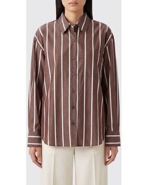 Rag & Bone Gestreiftes Baumwollhemd - Braun