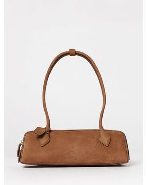 Alaïa Le Teckel Medium Hammered Nubuck Bag - White