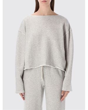 American Vintage Relaxed Fit Cotton Crew Neck Sweatshirt - White