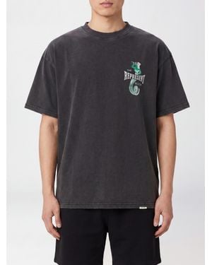 Represent Printed Cotton T-Shirt - Grey