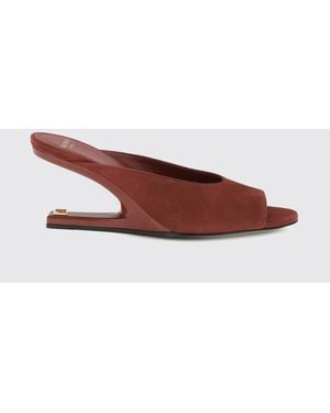 Balmain Mules Aus Wildleder - Braun