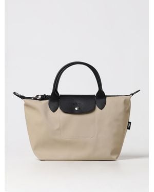 Longchamp Le Pliage Energy S Tasche Aus Recyceltem Nylon Und Leder - Natur