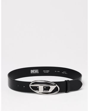 DIESEL B-1Dr Leather Belt - Black