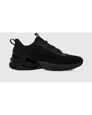 Philipp Plein Crochet Knit Trainers - Black