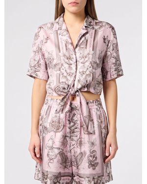 Philipp Plein Camicia Cropped - Rosa