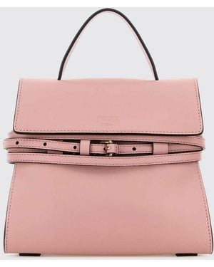 Moschino Bolso Tie Me De Piel - Rosa