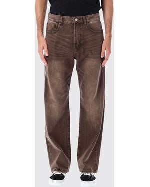 Obey Nelson Straight-Leg Jeans - Brown