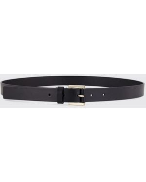 Tom Ford Adjustable Smooth Bovine Leather Belt With Buckle And Embroidery - White