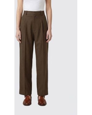 Phoebe Philo Wool Tailored Trousers - Brown