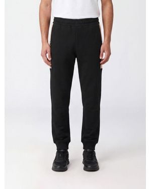 Burberry Slim Fit Stretch-Cotton Jogging Trousers With Side Bands - Black