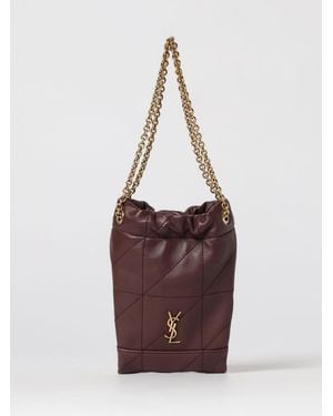 Saint Laurent Jamie Quilted Nappa Bag - Purple