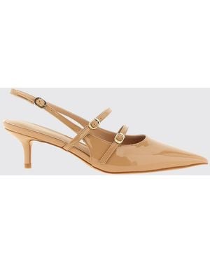 Twinset Patent Leather Slingback - Natural