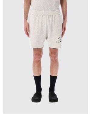 Represent Cotton Logo Jogging Shorts - White