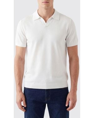 People Of Shibuya Wool Knit Polo Shirt - White