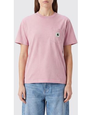 Carhartt Cotton Pocket T-Shirt With Dropped Shoulders - Red