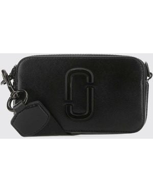 Marc Jacobs Bolso Cámara The Snapshot De Piel Saffiano Con Logo Tono Sobre Tono - Negro
