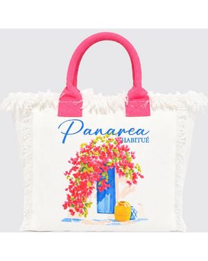MC2 Saint Barth Printed Cotton Vanity Bag With Logo - Pink