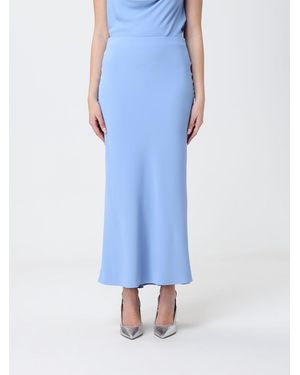 Hanita Jersey Long Skirt - Blue