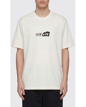 Y-3 Cotton T-Shirt With Logo - White