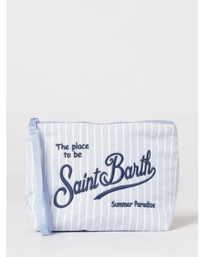 MC2 Saint Barth Pochette Aline De Mezcla De Algodón A Rayas - Azul