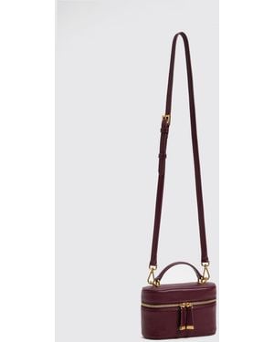 Twinset Smooth Leather Mini Handbag With Removable Strap - White