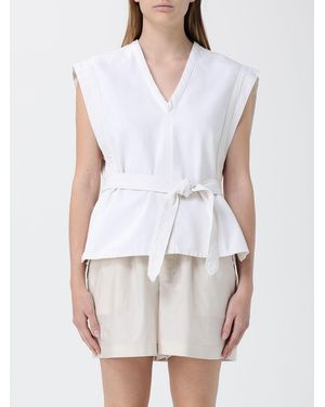 Lemaire Ärmelloses Denim-Top - Weiß