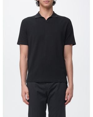 Dondup Cotton Knit Polo Shirt - Black