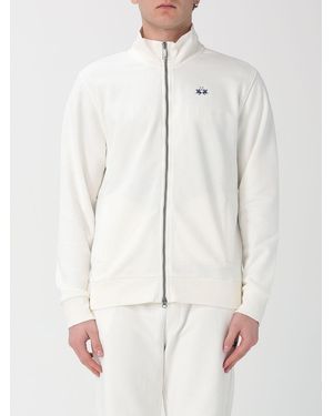 La Martina Cotton Zip Up Sweatshirt - White