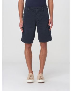 Blauer Pantaloncino Cargo - Blu